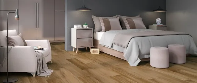 Ambiente com BIANCOGRES 20x120 Carvalho Natural
